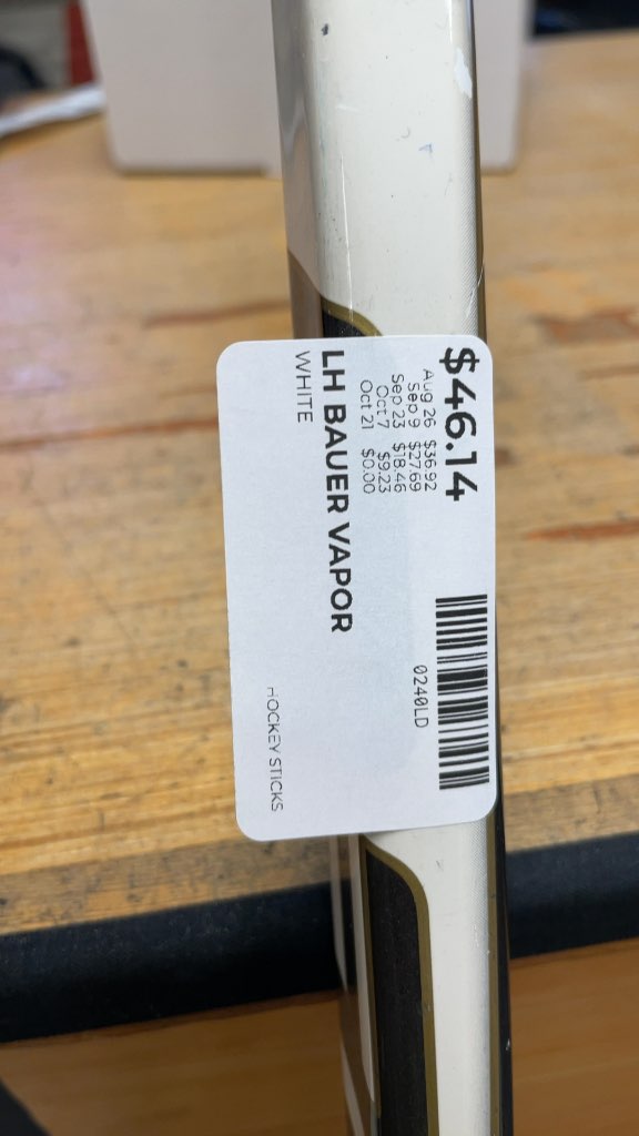 Bauer Vapor X:20 Left Handed Hockey Stick - 87 Flex P88