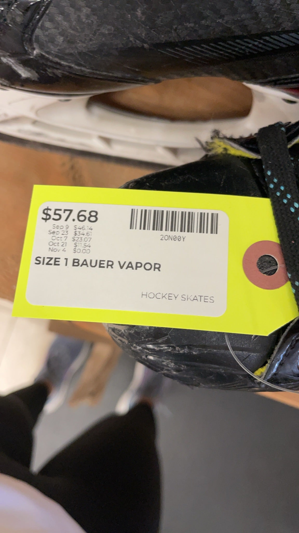 Bauer Vapor X2.9 Hockey Skates - Size 1
