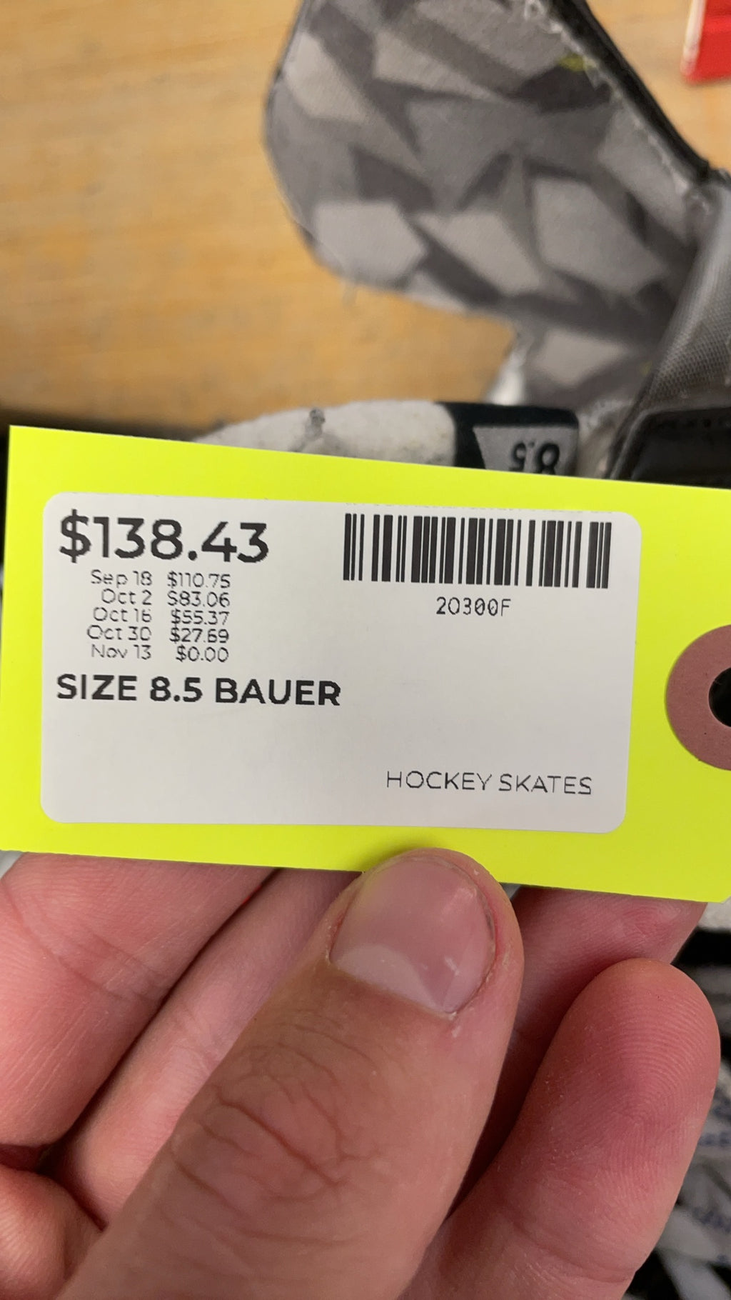 Bauer Vapor X3 Size 8.5 EE Hockey Skates
