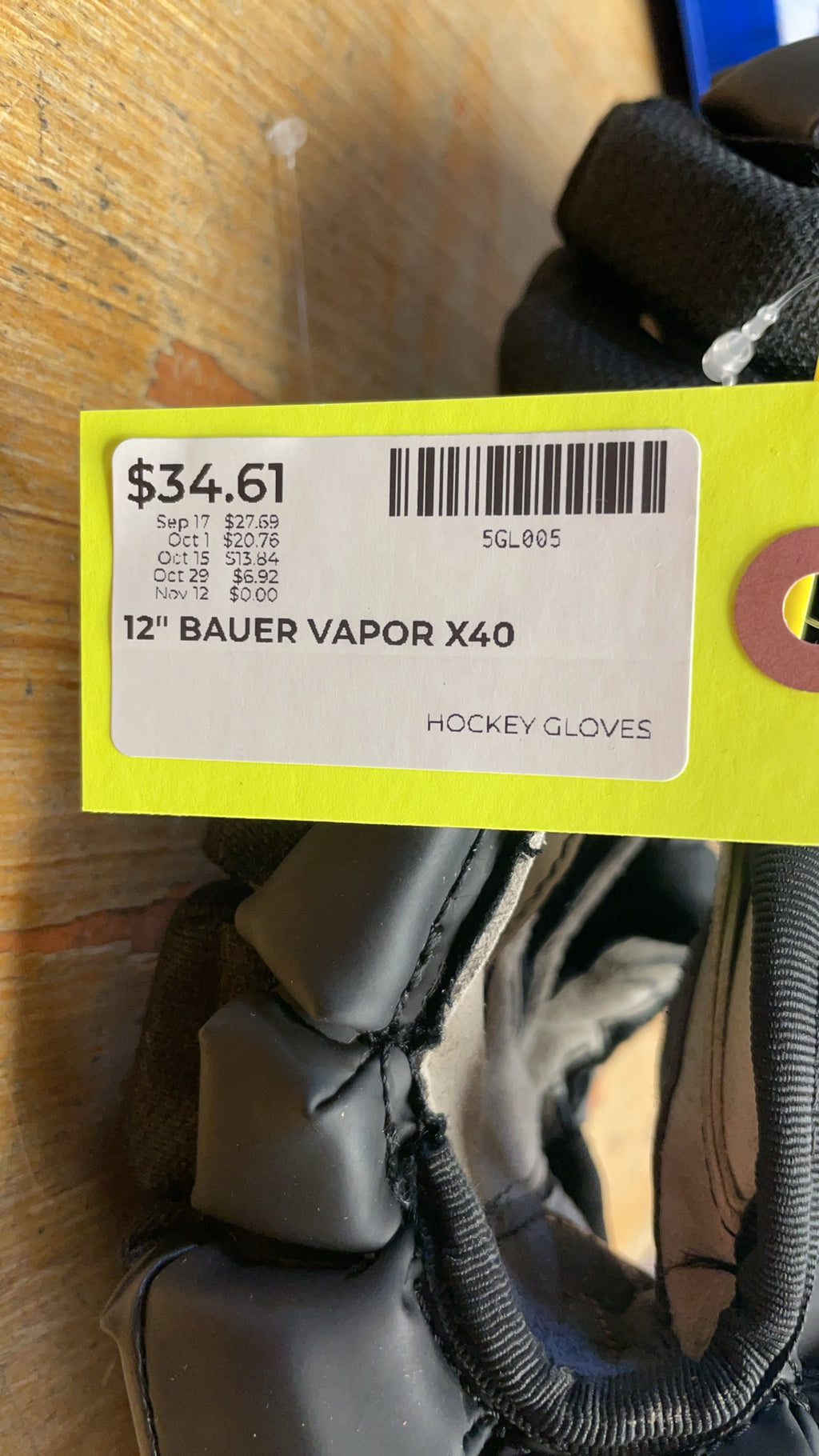 Bauer Vapor X40 12" Hockey Gloves