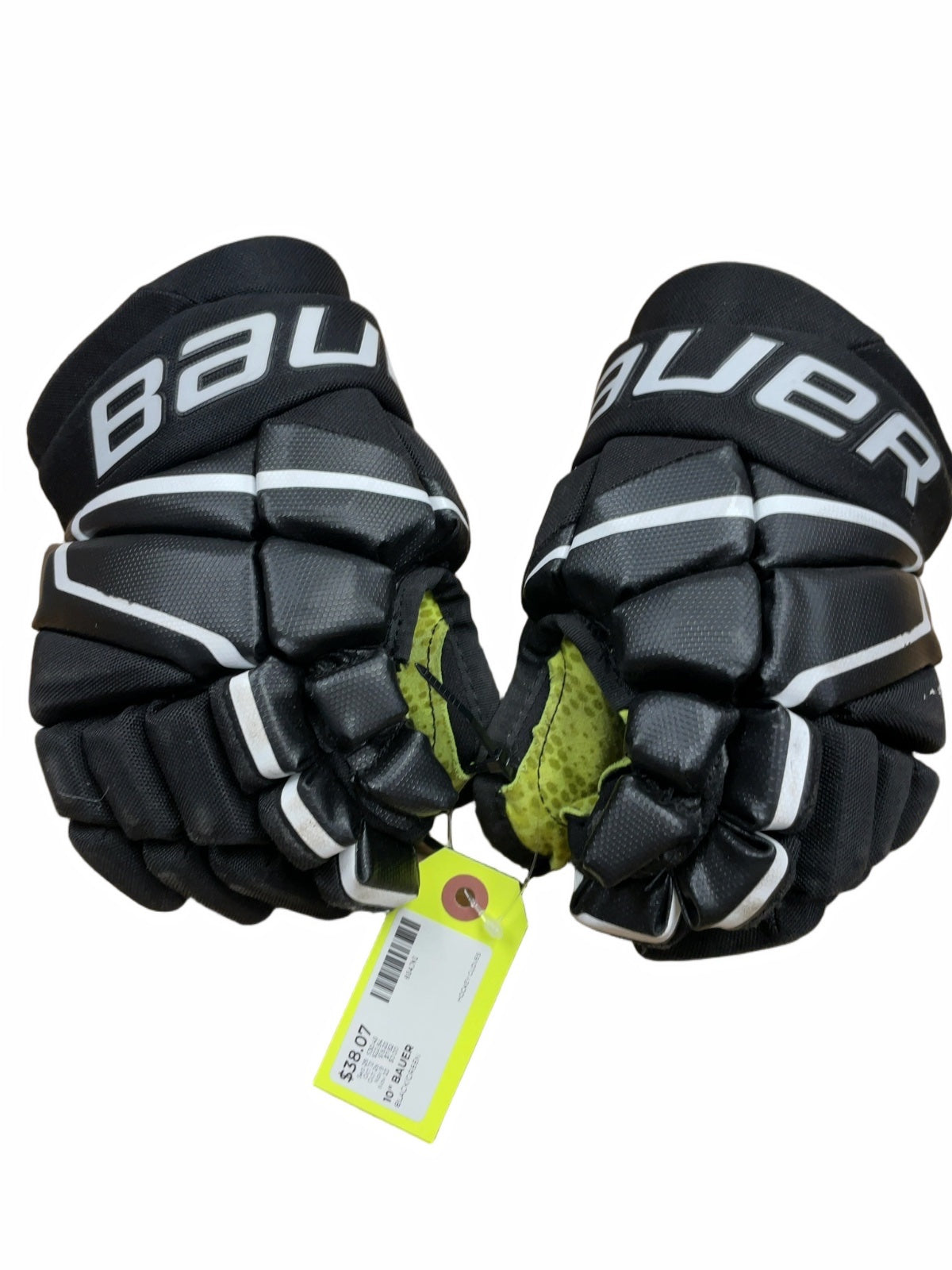Bauer X 10" Hockey Gloves Black/Green