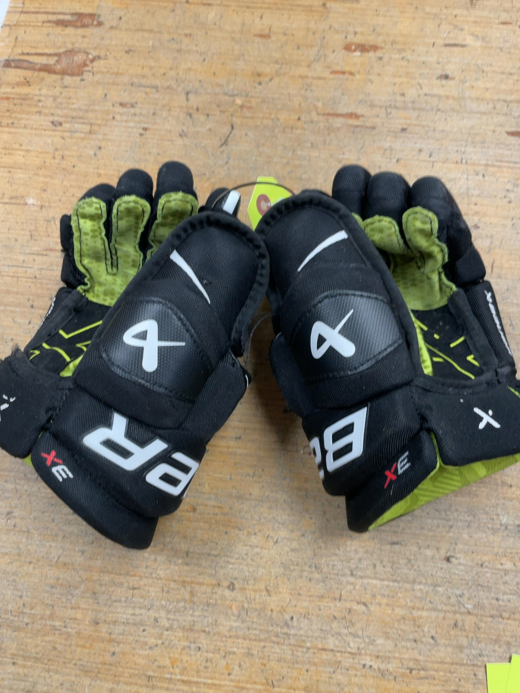 Bauer X 10" Hockey Gloves Black/Green