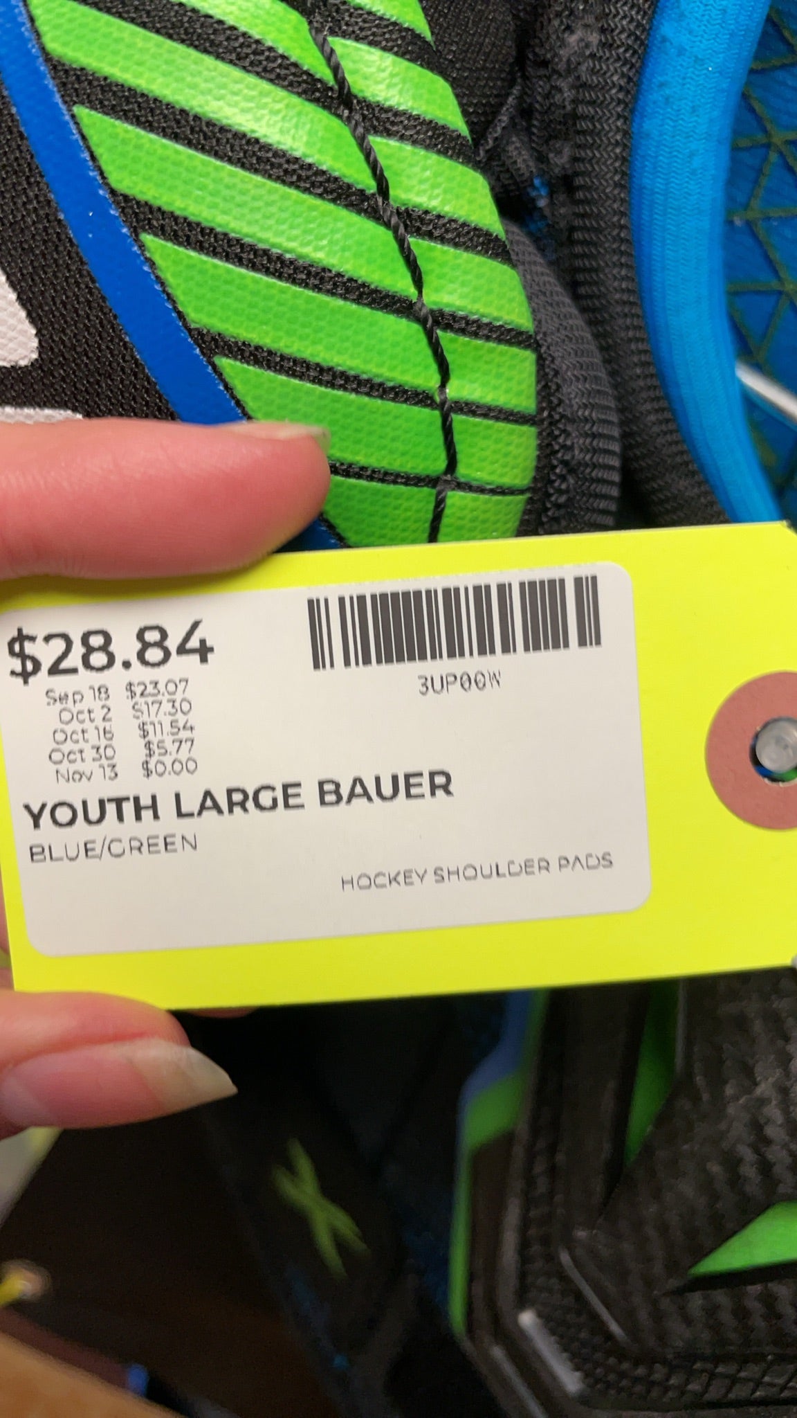 Bauer X Youth Large Hockey Shoulder Pads