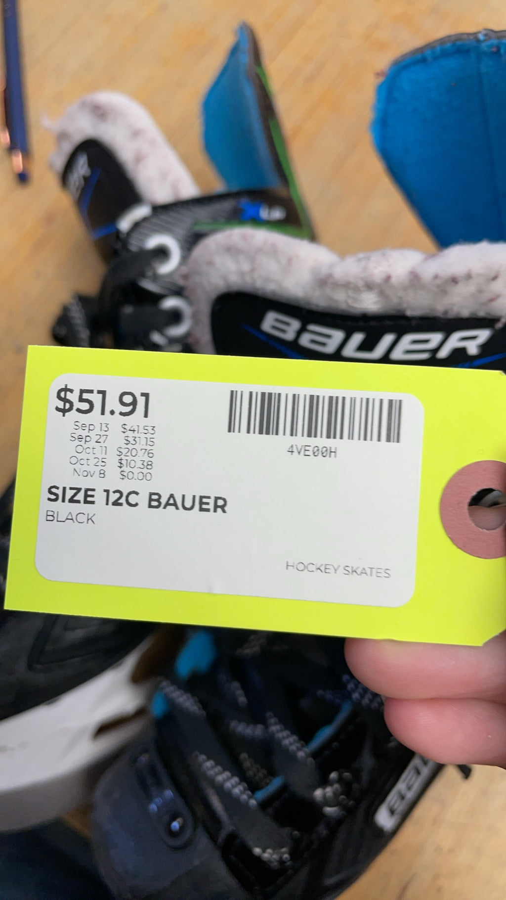 Bauer XLP Size 12C Hockey Skates