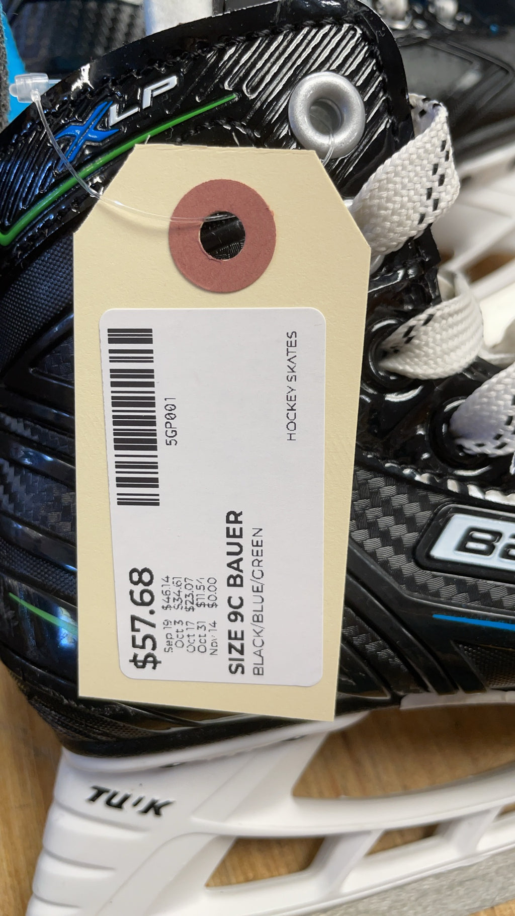 Bauer XLP Size 9C Hockey Skates