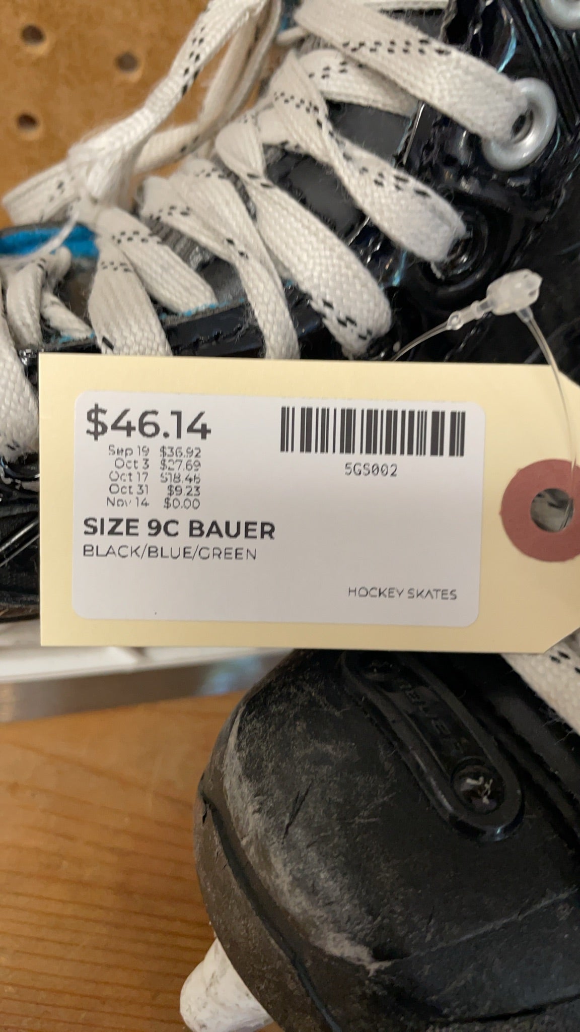 Bauer XLP Size 9C Hockey Skates
