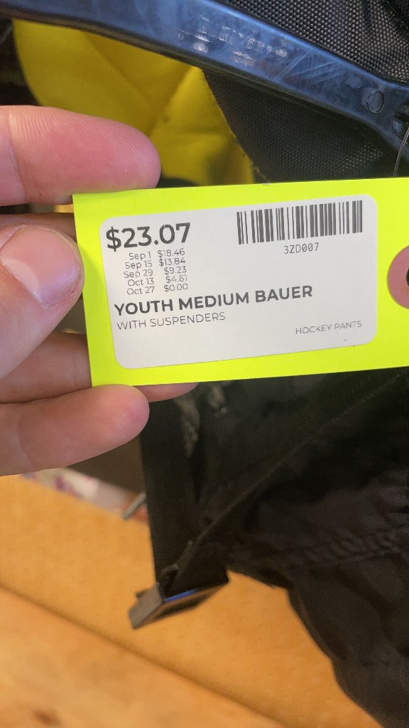 Bauer Youth Medium Hockey Pants with Suspenders