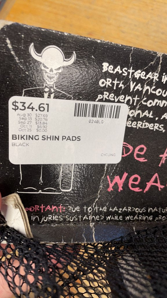 Beastgear XXX Fullwraps Biking Shin Pads - Small