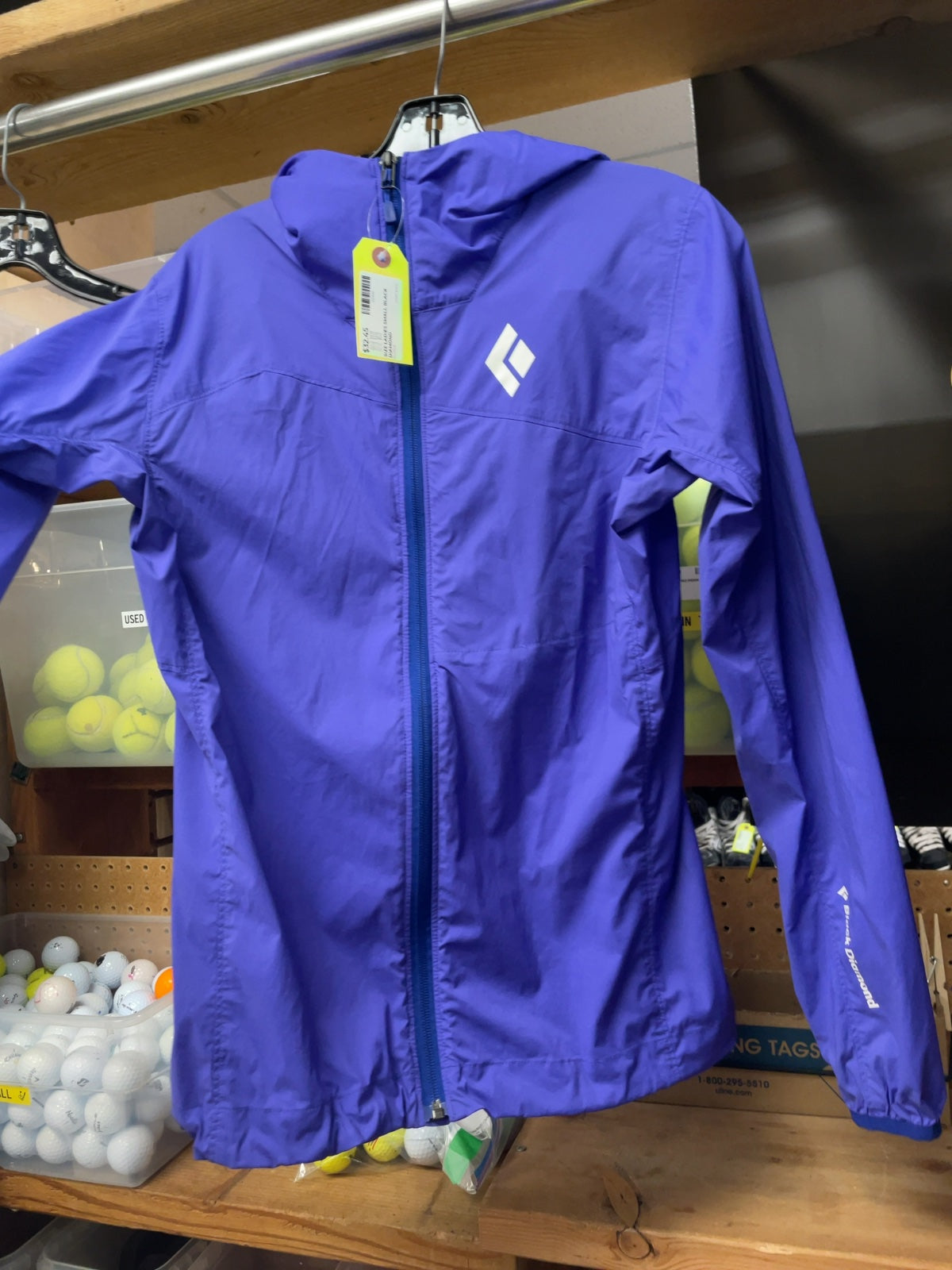 Black Diamond Jacket Shell Ladies Small Purple