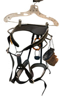 Black Diamond Rock Climbing Harness with Chalk Bag and Accessories