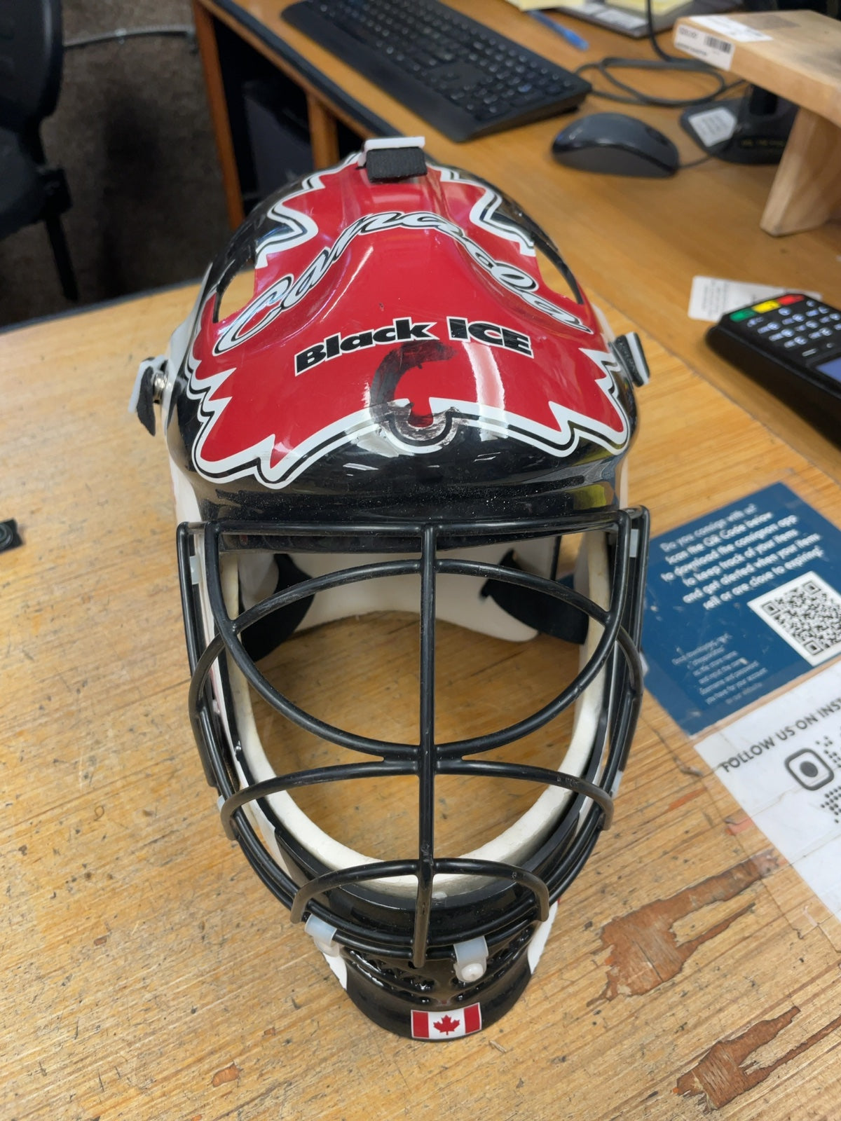 Black Ice Canada Goalie Helmet