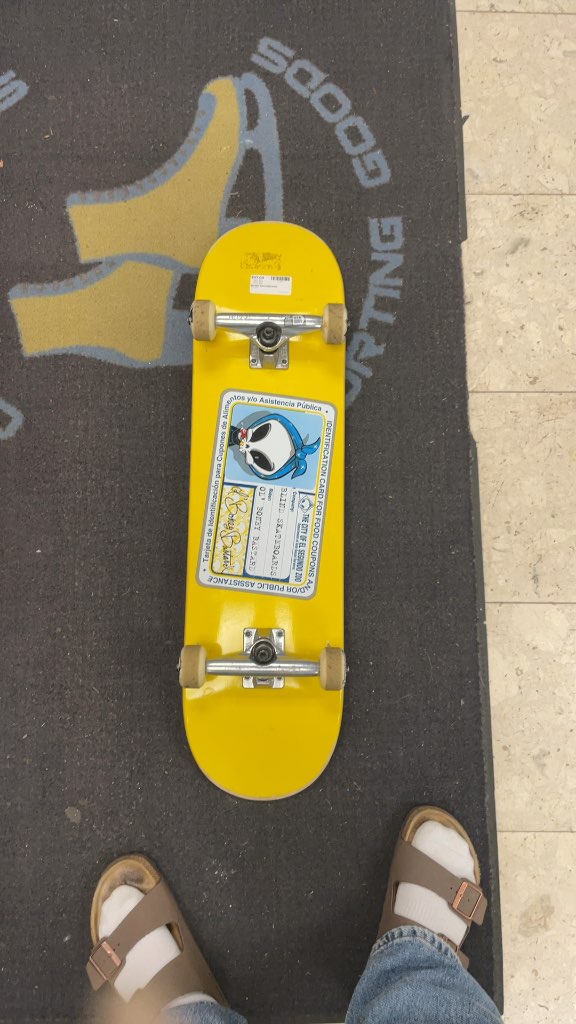 Blind Skateboard Yellow Boney Bastard