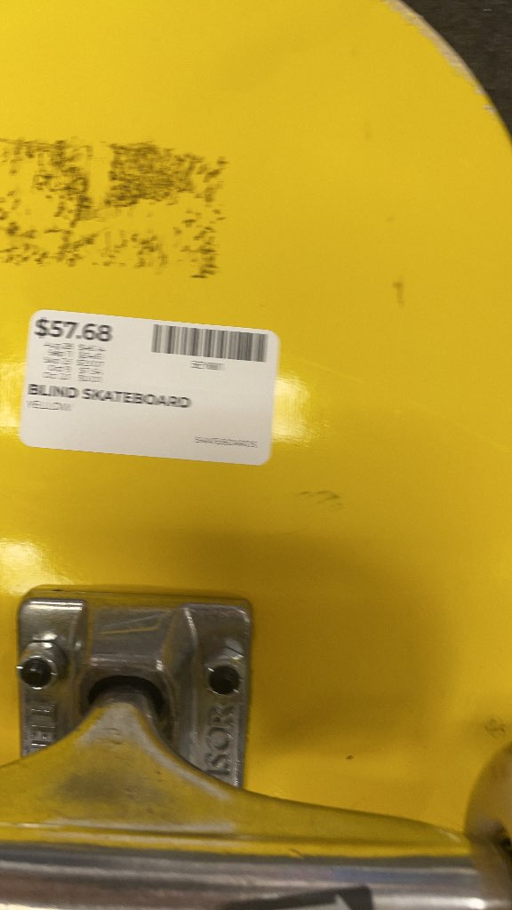 Blind Skateboard Yellow Boney Bastard