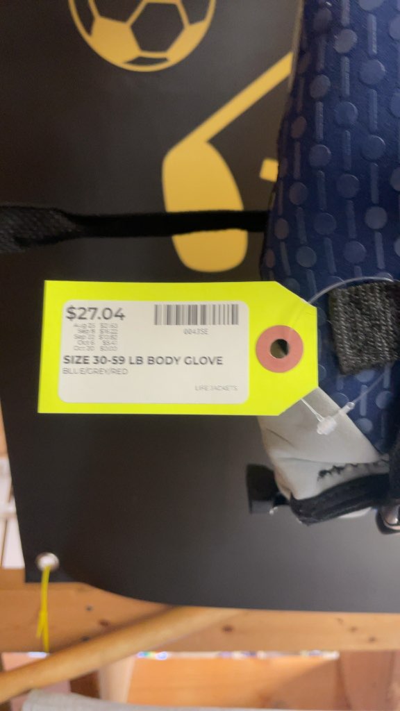 Body Glove 30-59 LB Life Jacket