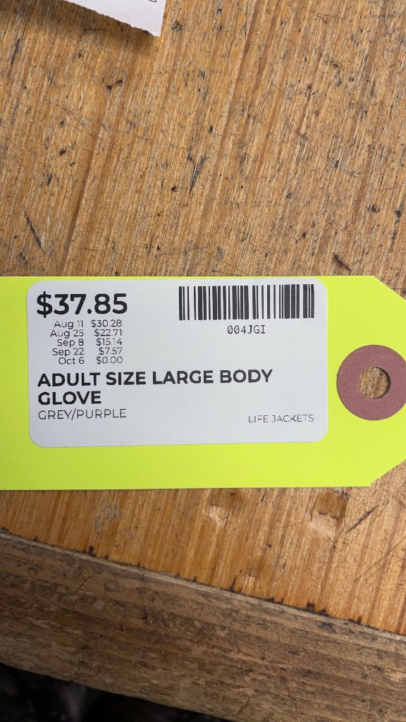 Body Glove Adult Large Life Jacket Grey/Purple