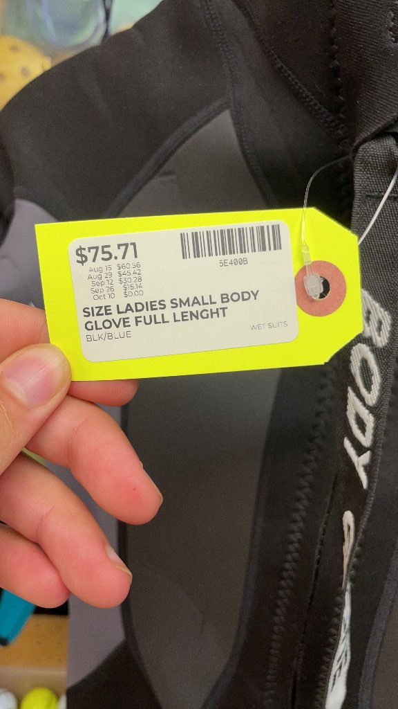 Body Glove Ladies Small Full-Length Wetsuit