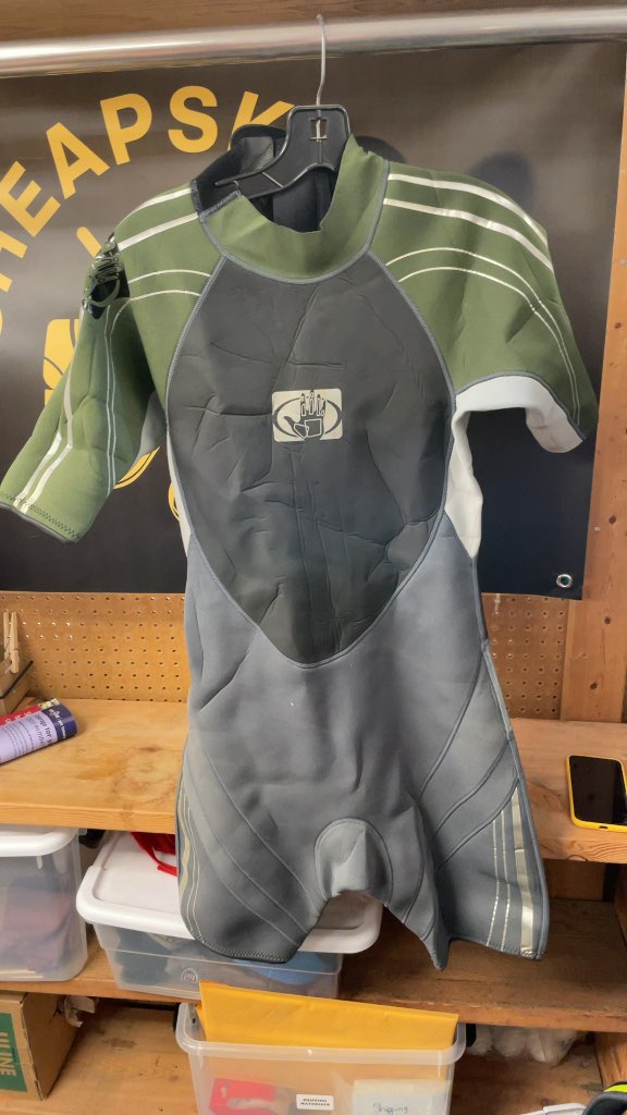 Body Glove Men's Large Shorty Wetsuit - Grey/Green