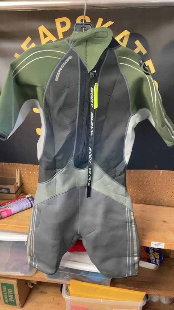 Body Glove Men's Large Shorty Wetsuit - Grey/Green