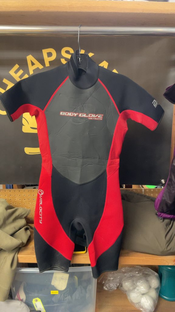 Body Glove Velocity Junior 14 Shorty Wetsuit - Black/Red