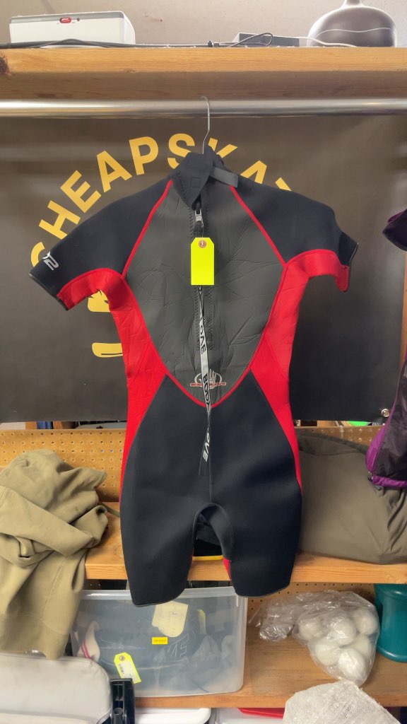 Body Glove Velocity Junior 14 Shorty Wetsuit - Black/Red