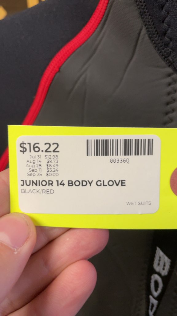 Body Glove Velocity Junior 14 Shorty Wetsuit - Black/Red