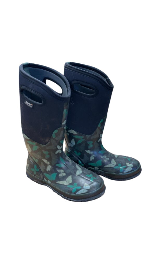 Bogs Butterfly Print Rain Boots - Size 8