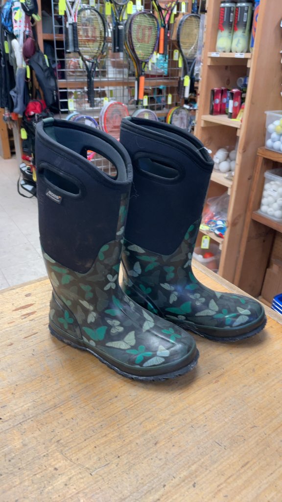 Bogs Butterfly Print Rain Boots - Size 8