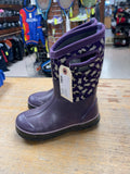 Bogs Classic Penguin Youth 3 Purple Rain Boots