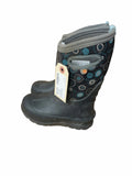 Bogs Floral Rain Boots Size 11 Black/Blue