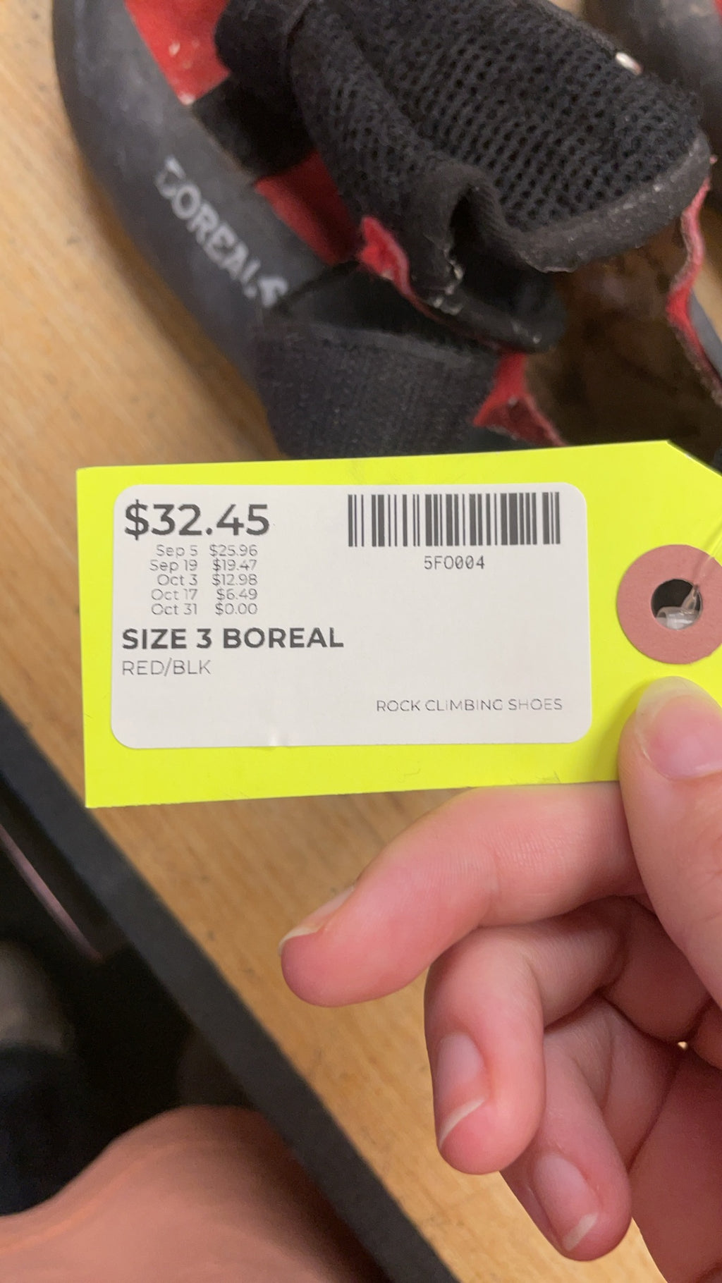 Boreal Fusion S Rock Climbing Shoes - Size 3