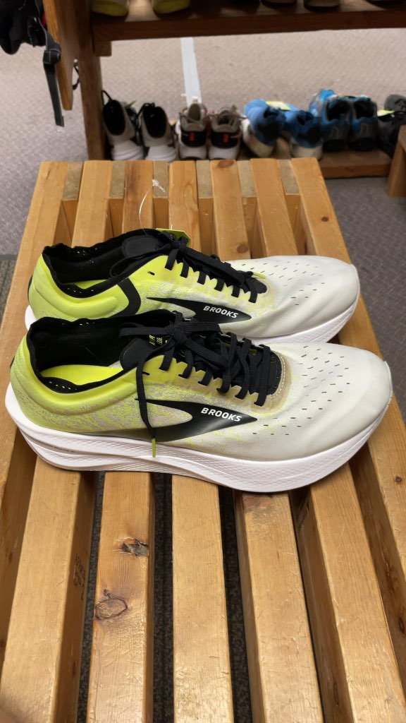 Brooks Hyperion Running Shoes White/Green Size 12