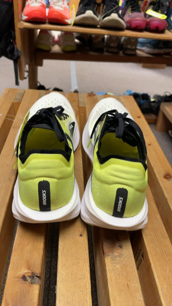 Brooks Hyperion Running Shoes White/Green Size 12