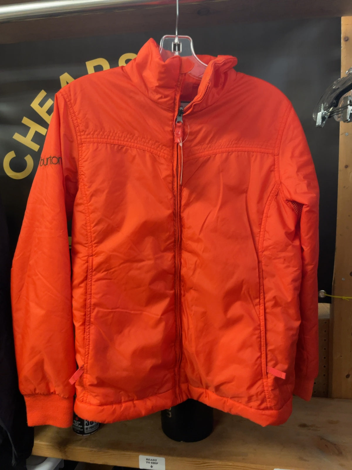 Burton Jacket Shell Size Large Orange