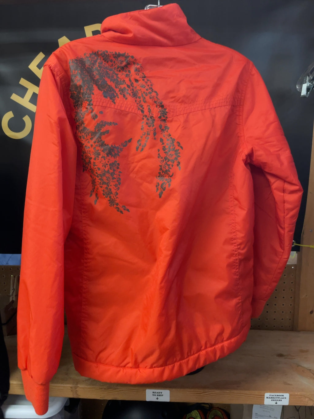 Burton Jacket Shell Size Large Orange
