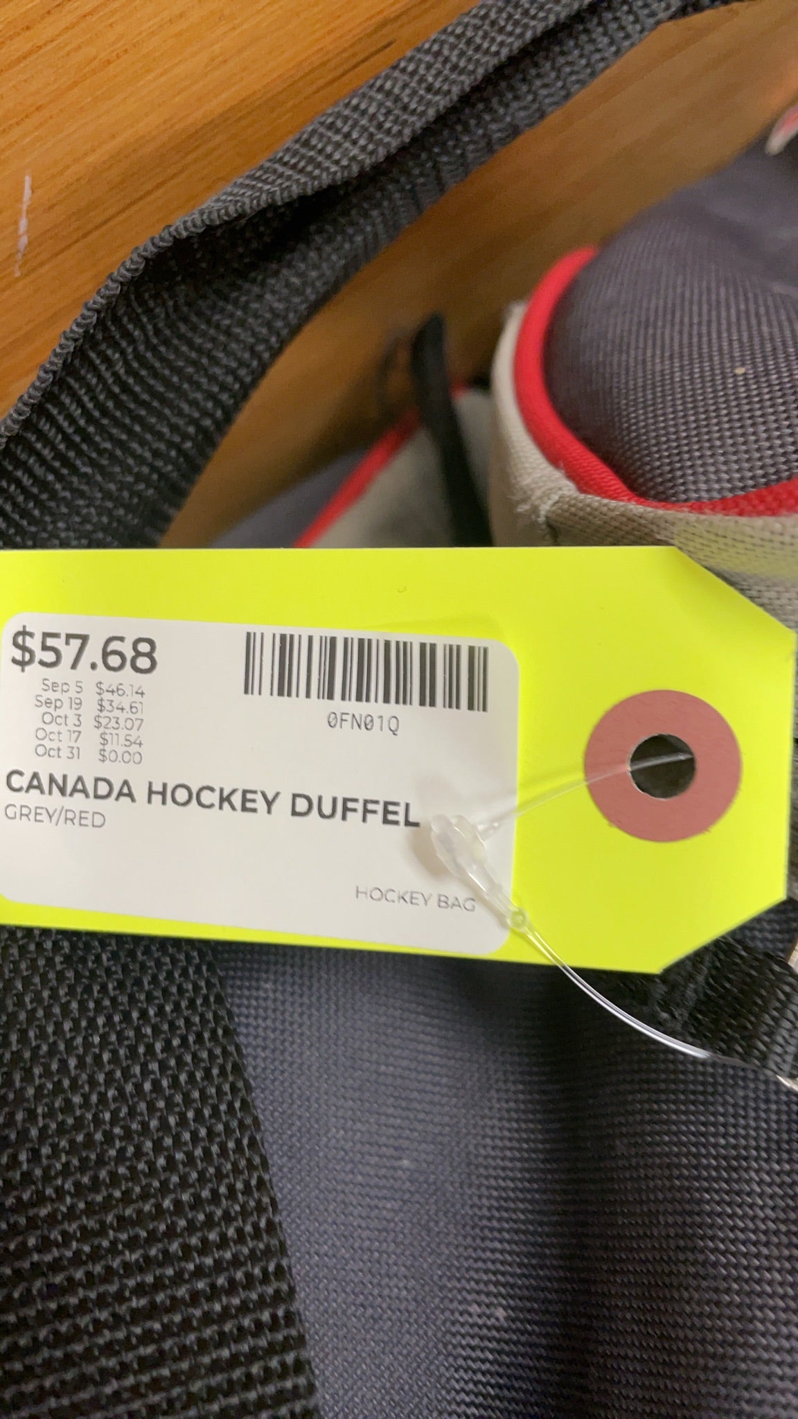 Canada Hockey Duffel Bag