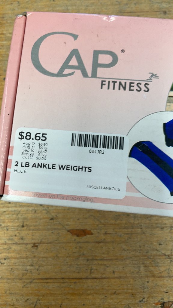 CAP Fitness 2 lb Ankle Weights