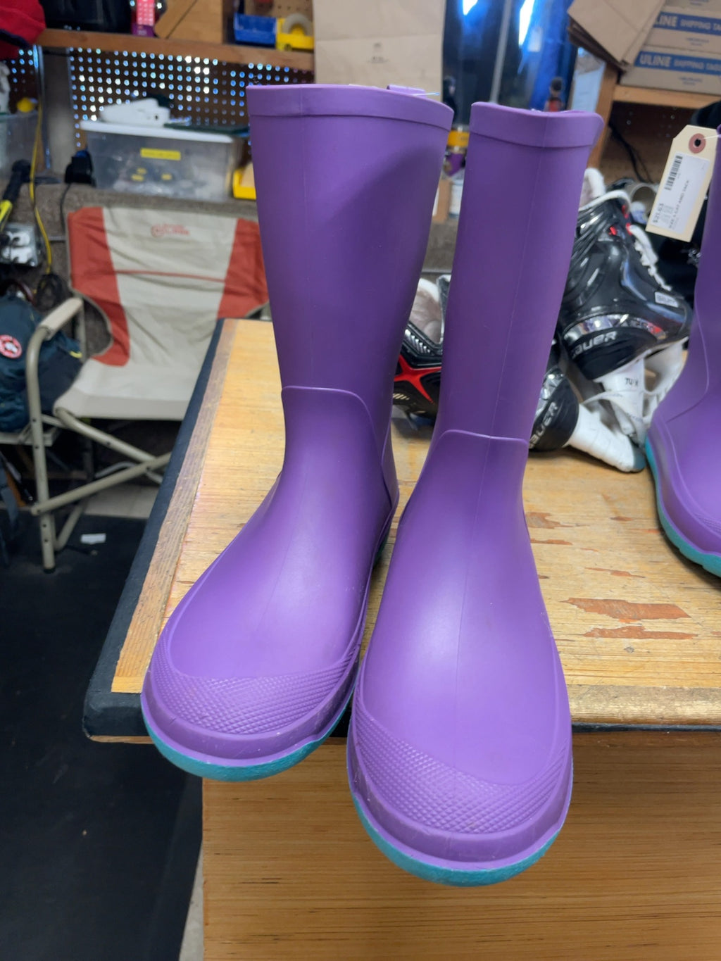Cat and Jack Rain Boots Size 4 Purple