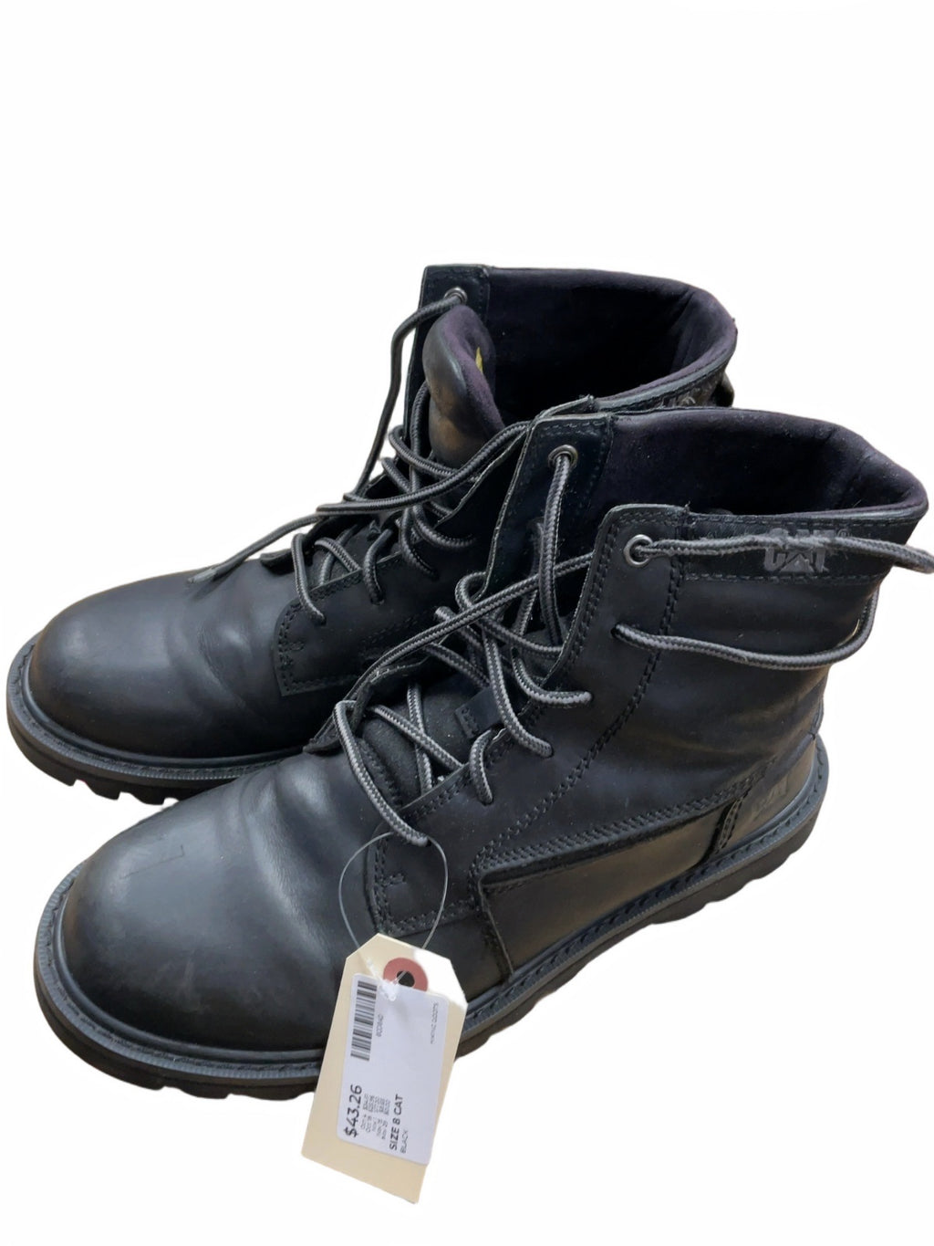 CAT Hiking Boots Size 8 Black