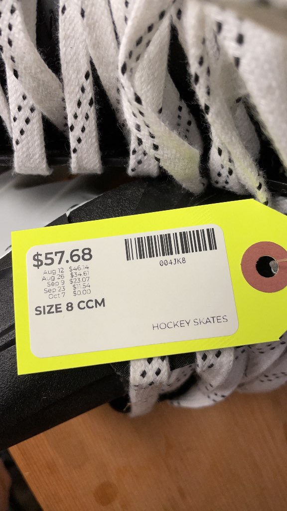 CCM AS 550 Hockey Skates - Size 8