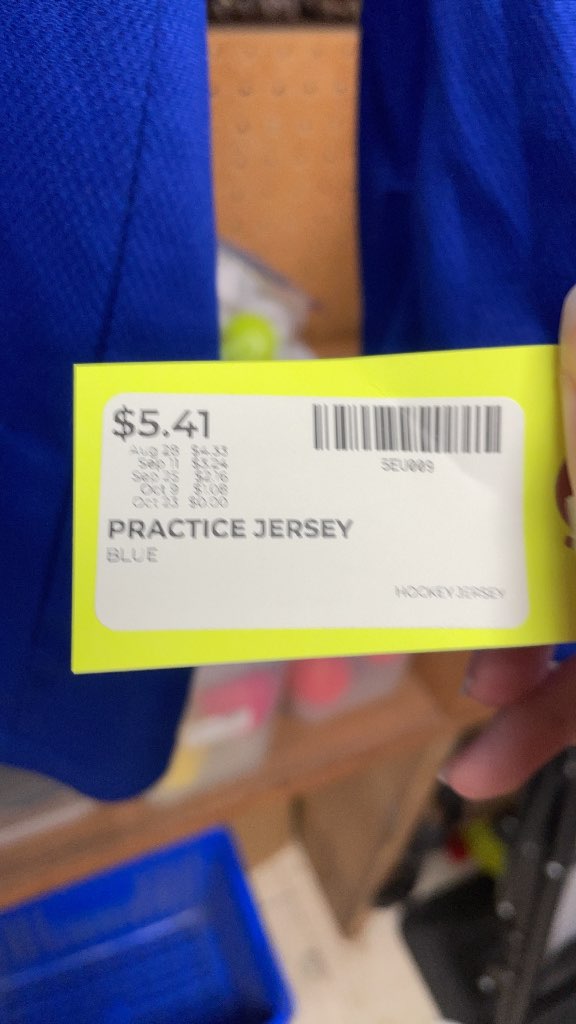 CCM Blue Hockey Practice Jersey