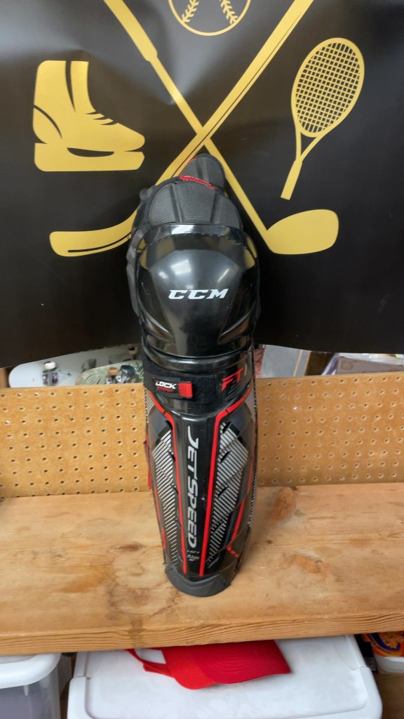 CCM JetSpeed FT1 Hockey Shin Pads - 16"