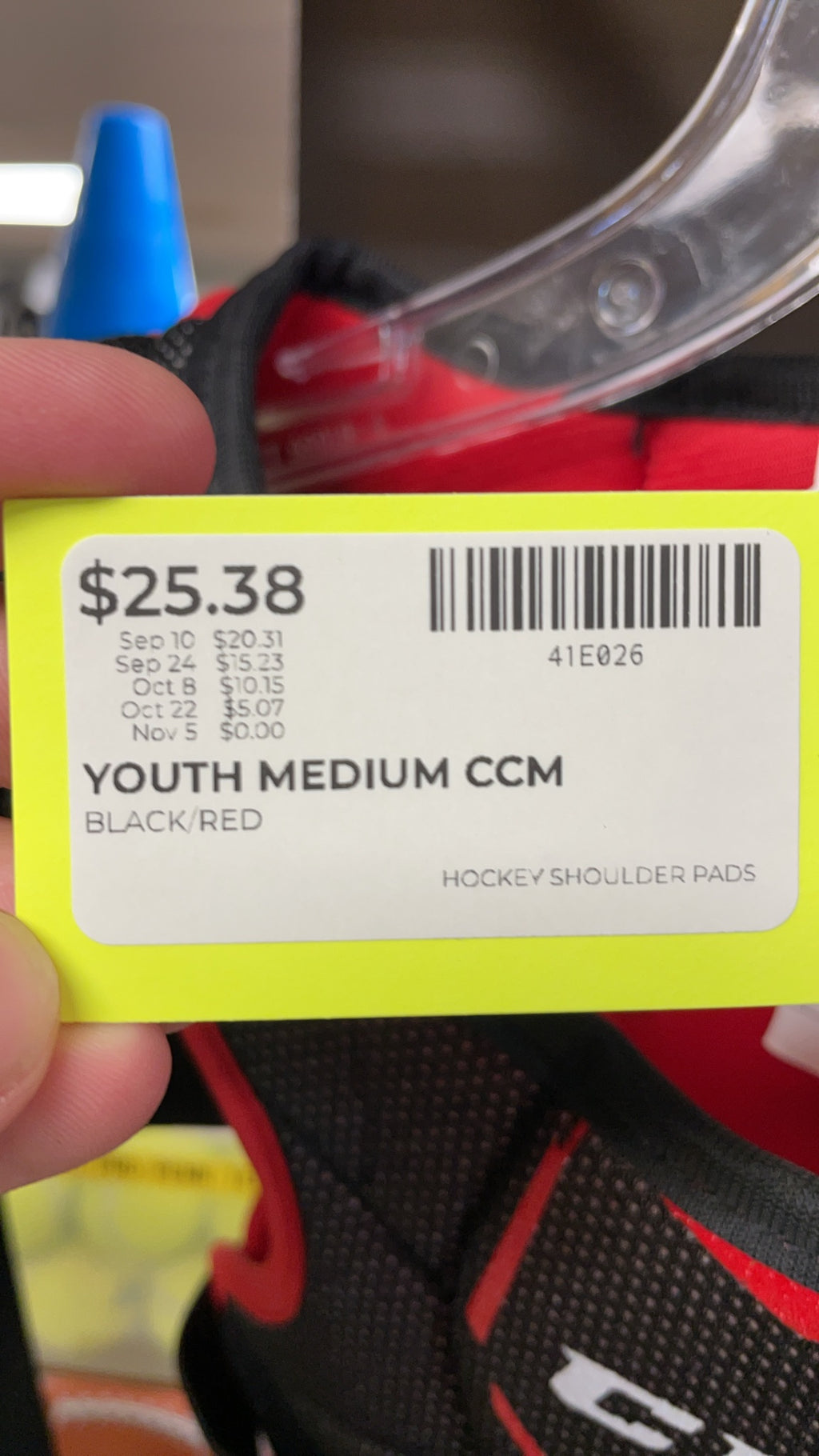 CCM JetSpeed FT350 Youth Medium Hockey Shoulder Pads