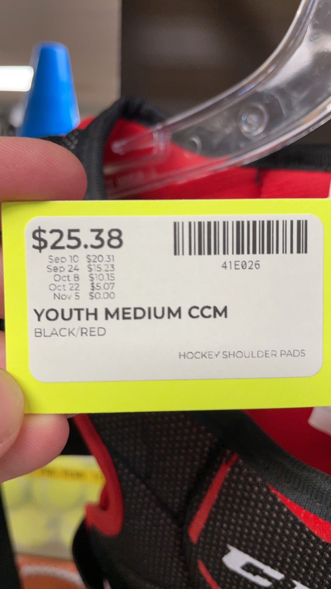 CCM JetSpeed FT350 Youth Medium Hockey Shoulder Pads