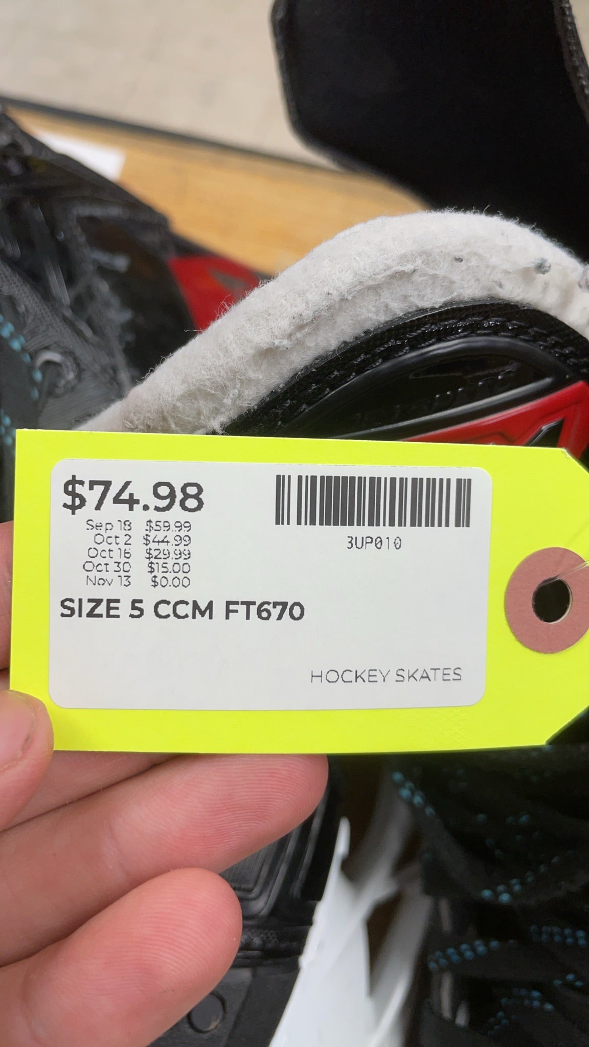 CCM JetSpeed FT670 Size 5 Hockey Skates