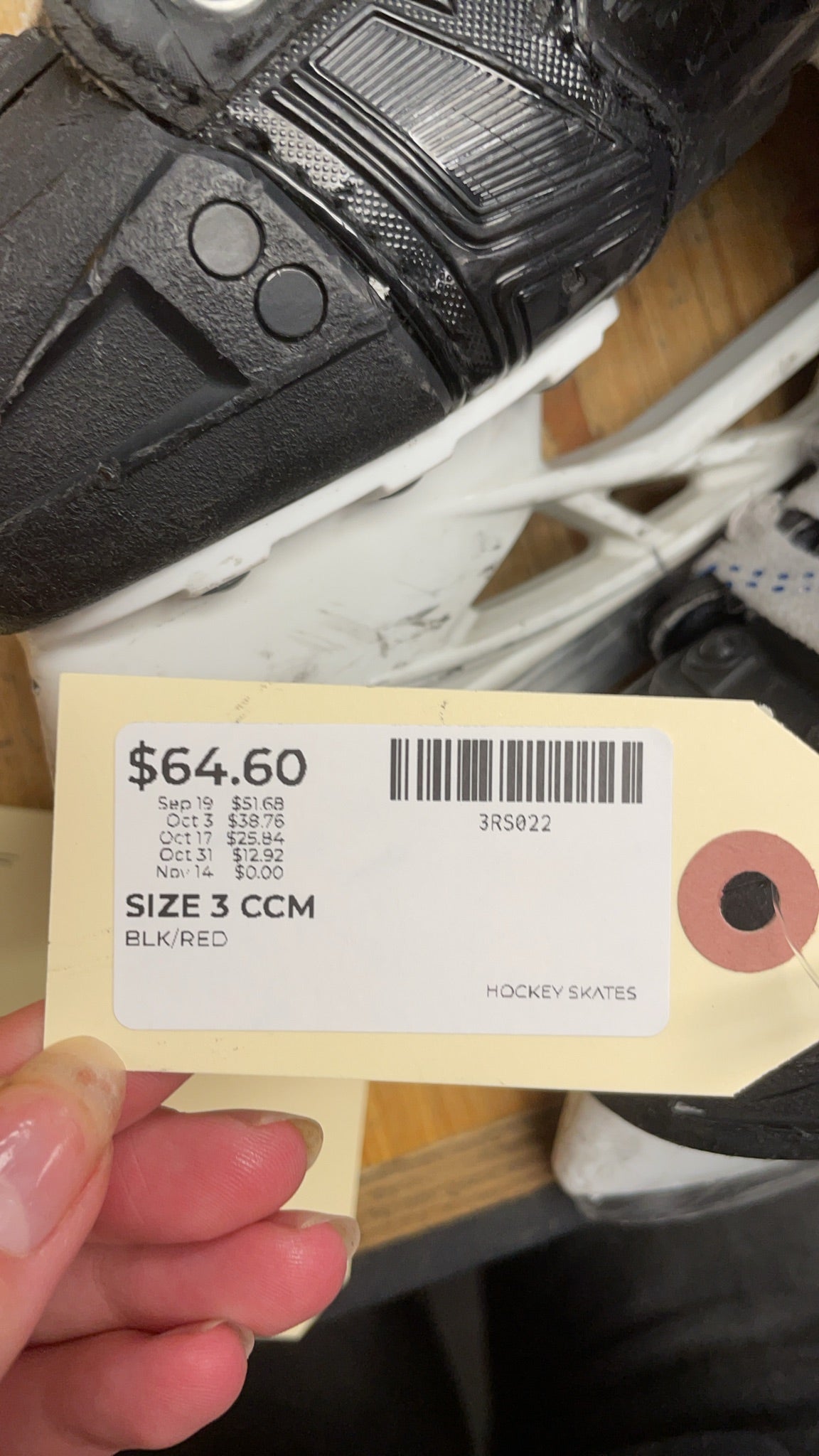 CCM JetSpeed Size 3 Hockey Skates