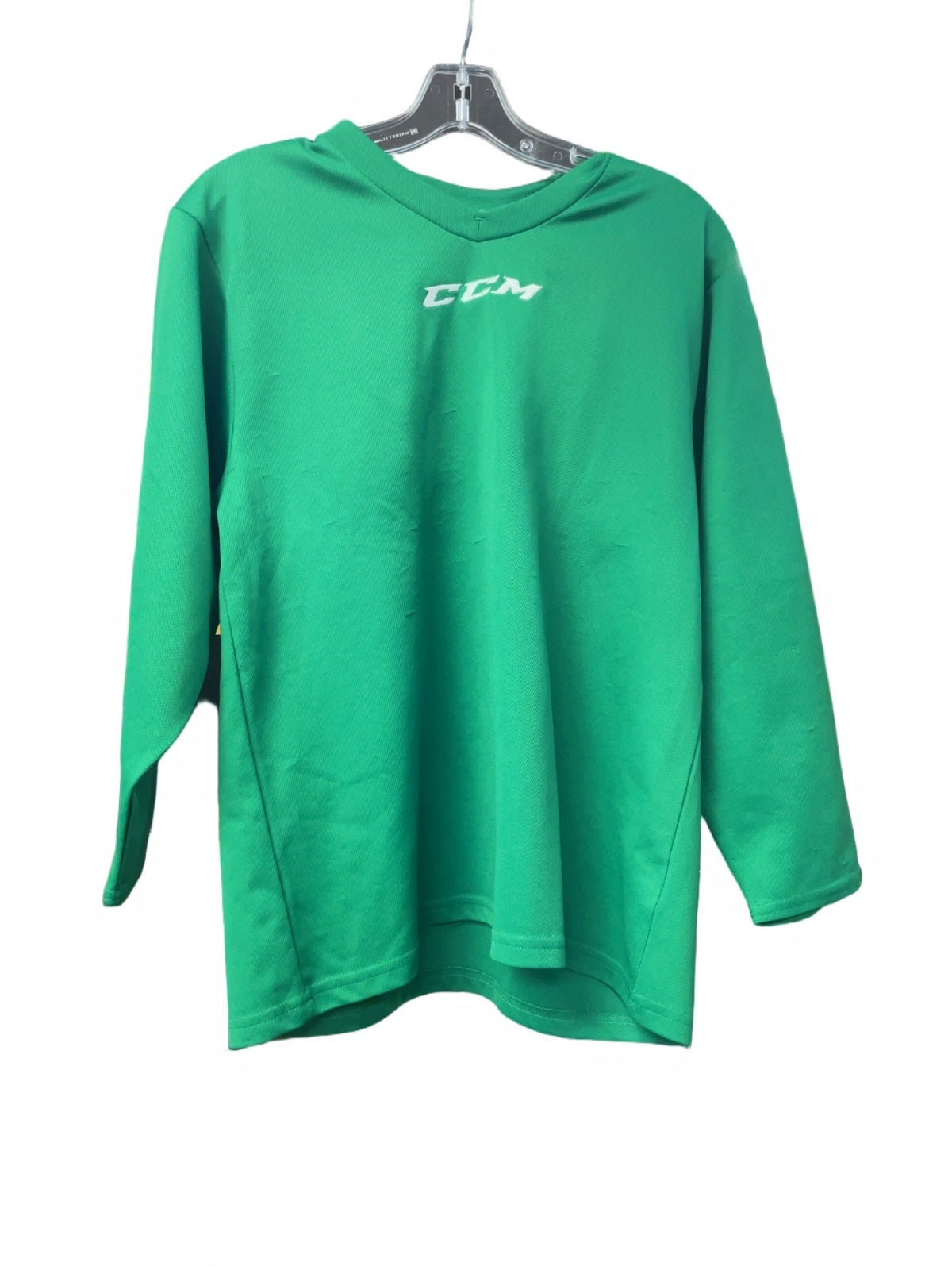 CCM Junior L-XL Green Hockey Jersey