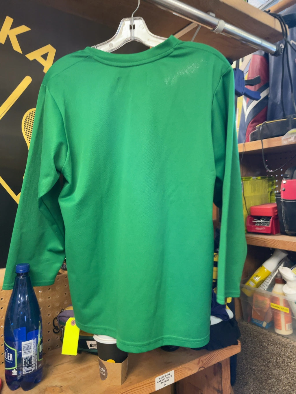 CCM Junior L-XL Green Hockey Jersey