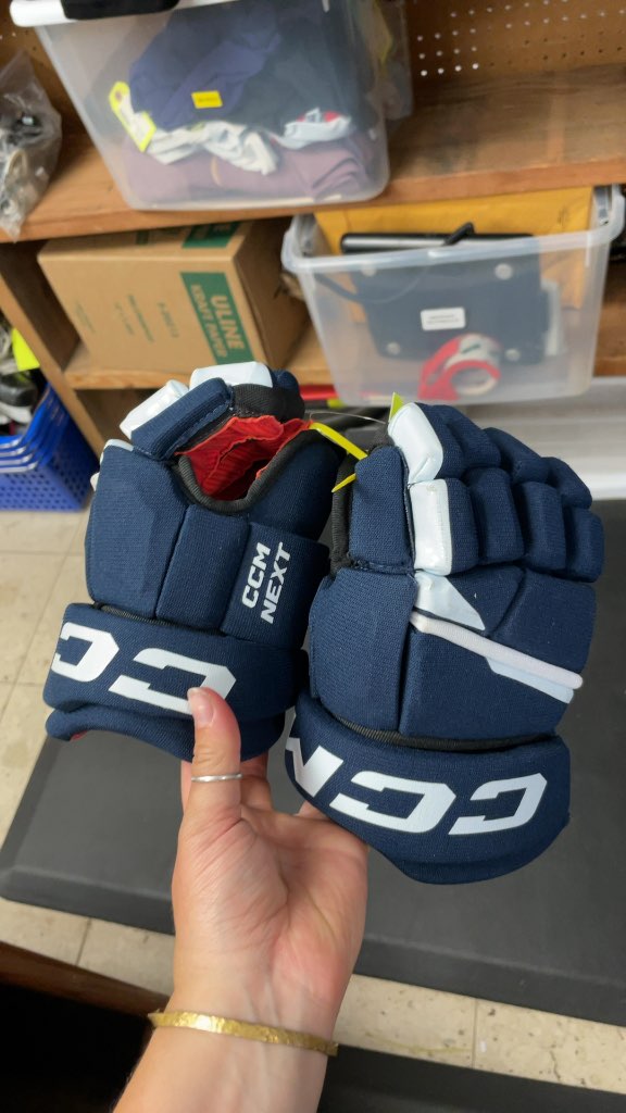 CCM Next Hockey Gloves - 10" Navy