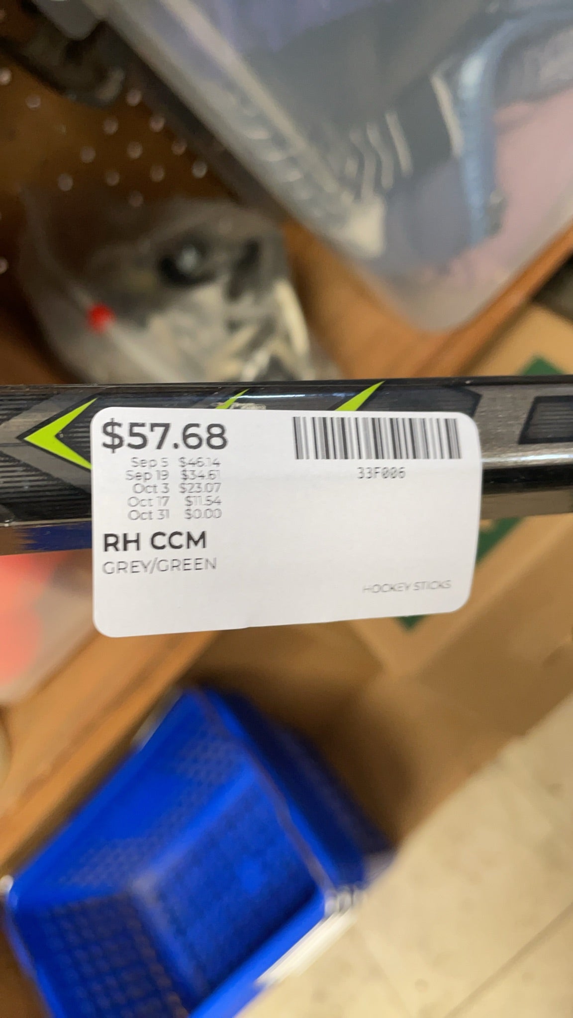 CCM Ribcor 63K Right-Handed Hockey Stick