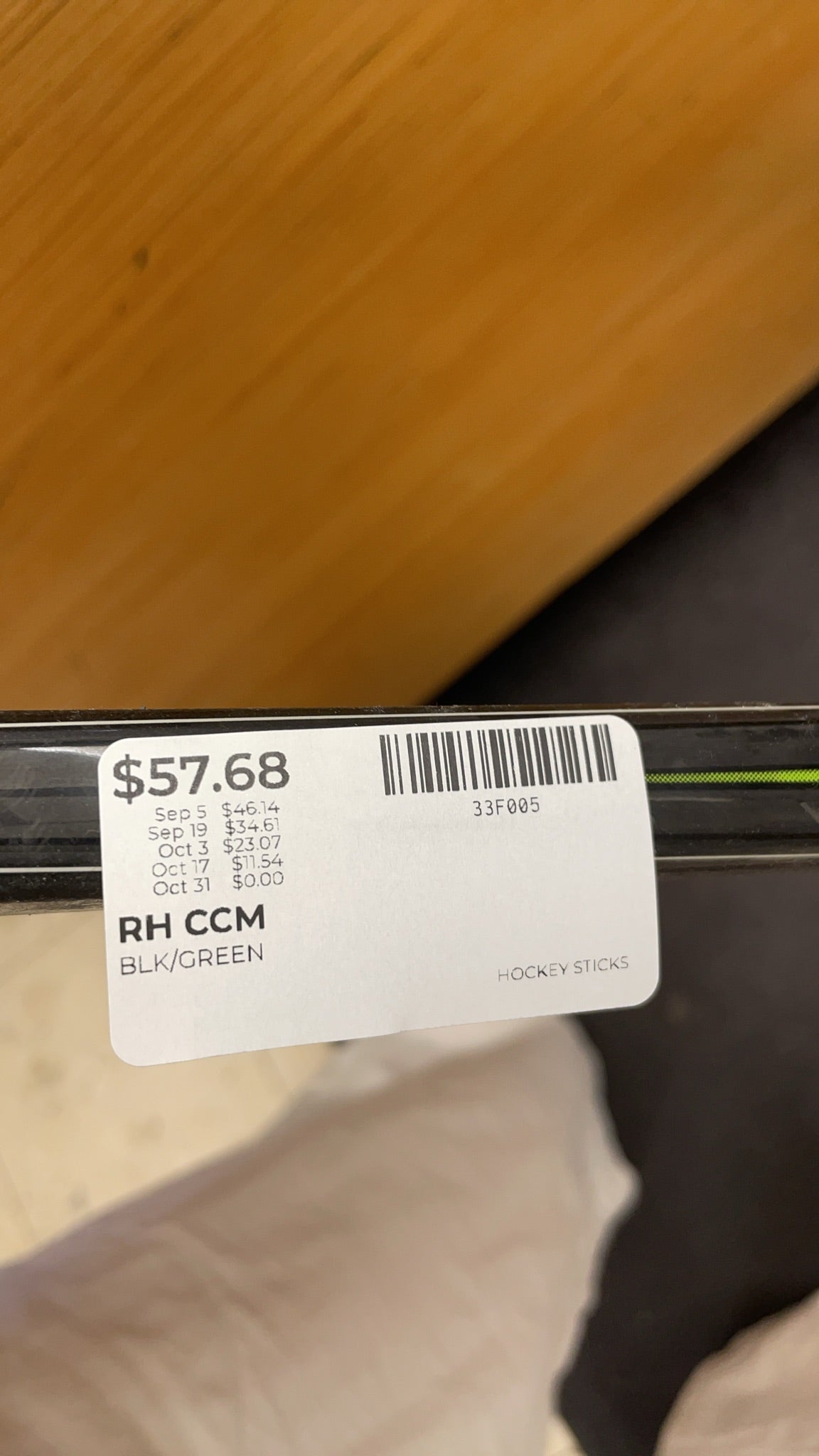 CCM Ribcor Reckoner Right-Handed Hockey Stick